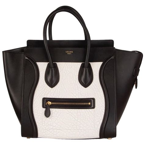 celine black and white handbag|Celine nino handbags.